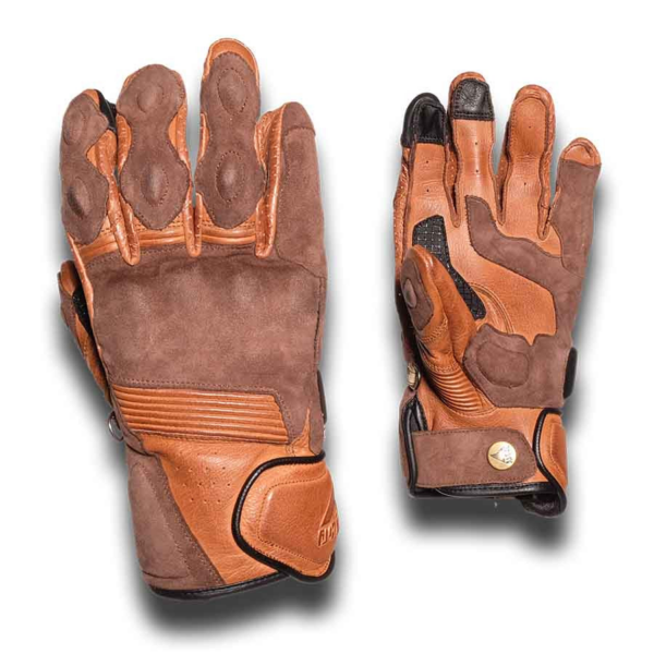 By City guantes moto verano Rider marrón - Imagen 3
