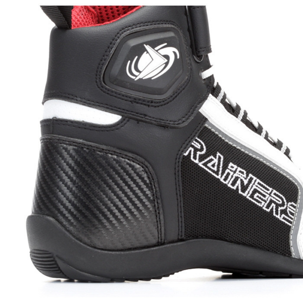 Rainers zapatillas moto Cooper blanco negro - Imagen 2
