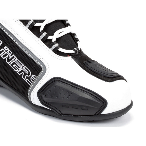 Rainers zapatillas moto Cooper blanco negro - Imagen 3
