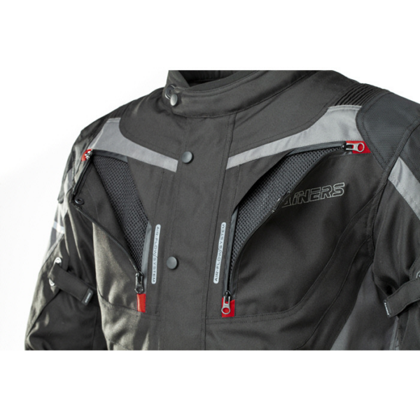 Rainers chaqueta moto tricapa Duna negra - Imagen 3