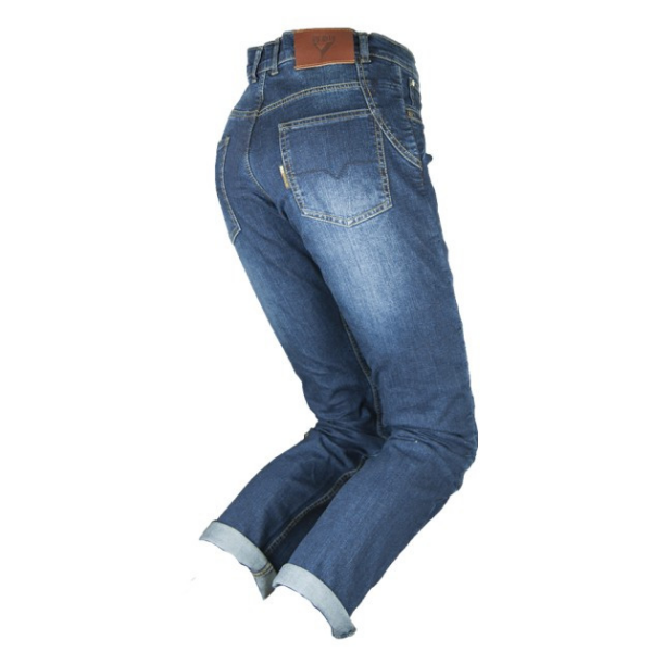 By City pantalón vaquero moto mujer Tejano III azul - Imagen 4