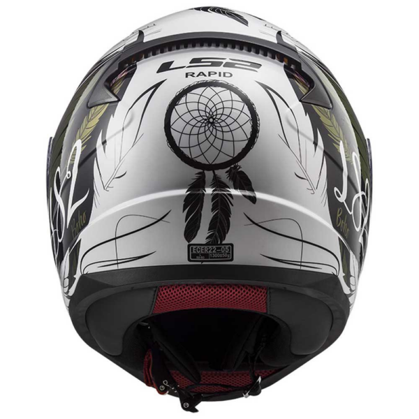 LS2 casco moto integral FF353 Rapid Boho - Imagen 4