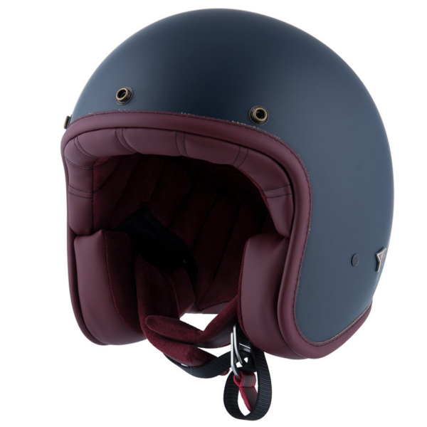 By City casco moto jet Two Strokes azul mate - Imagen 3