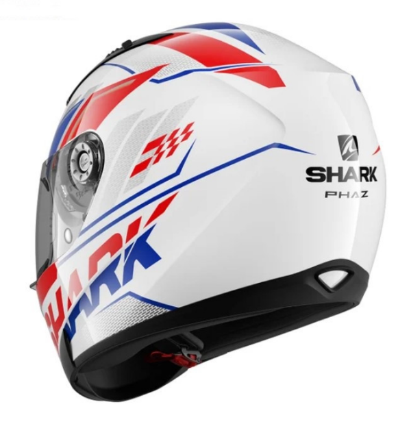 Shark casco moto integral Ridill 1.2 Phaz rojo azul - Imagen 2