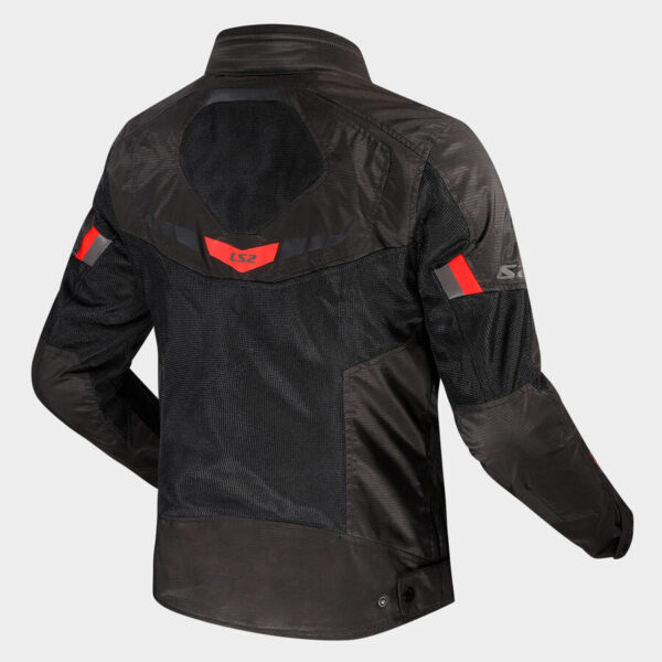 LS2 chaqueta moto verano Garda negra - Imagen 2