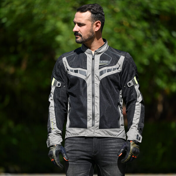 LS2 chaqueta moto verano Garda Gris - Imagen 3