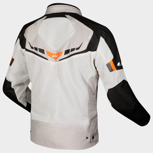 LS2 chaqueta mujer moto verano Garda blanca - Imagen 2