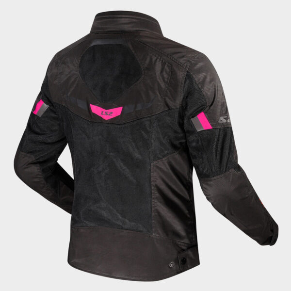 LS2 chaqueta moto verano Mujer Garda rosa - Imagen 2