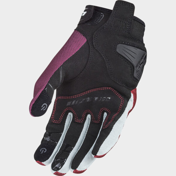 LS2 guantes moto mujer verano Dart II rojo - Imagen 2