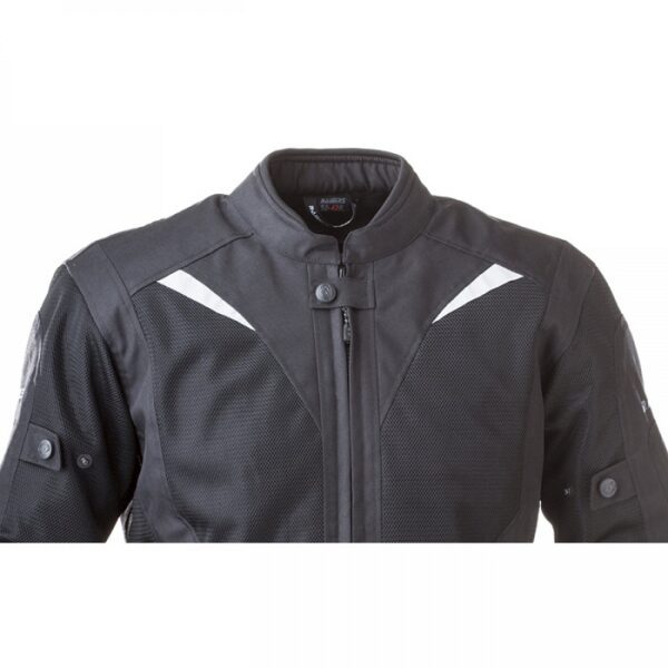 Rainers chaqueta moto verano Riverside negra - Imagen 2