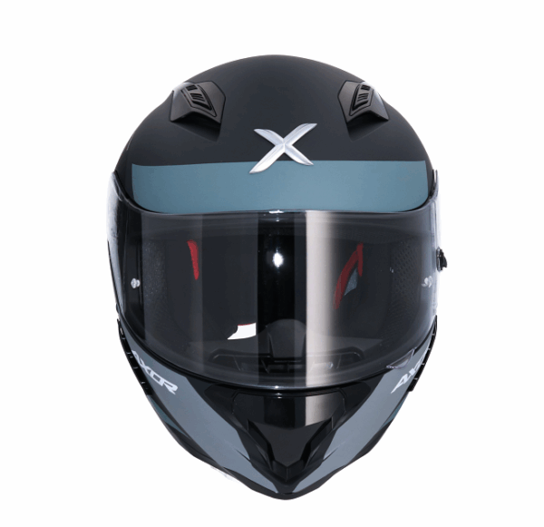 Shiro Casco Moto integral 890 Hunter Axor Turbo Gris - Imagen 2