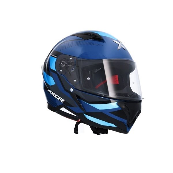 Shiro Casco Moto integral 890 Axor Hunter Cornet Azul - Imagen 2