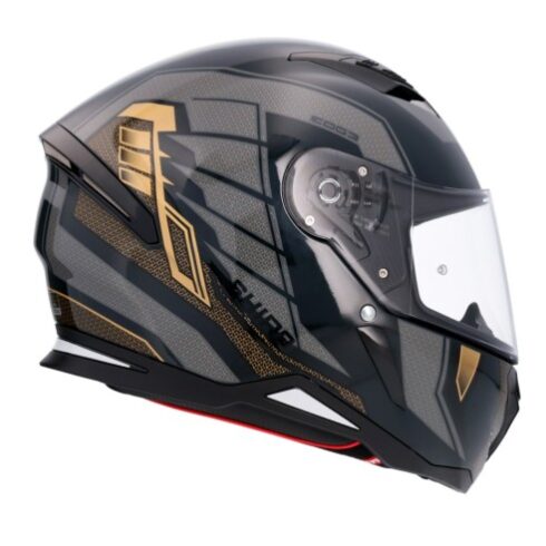 Shiro Casco Moto integral 890 Hunter Edge oro