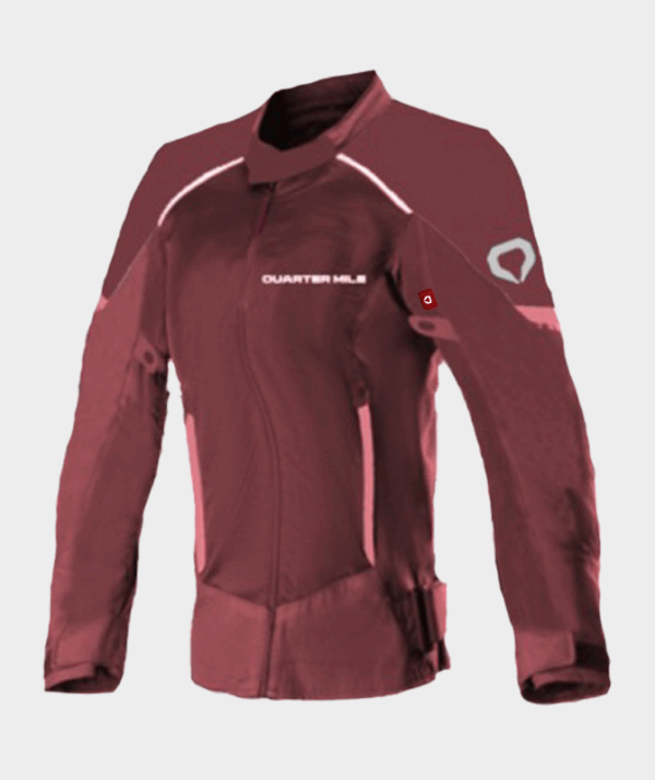 QuarterMile Chaqueta mujer moto verano Tracer burdeos