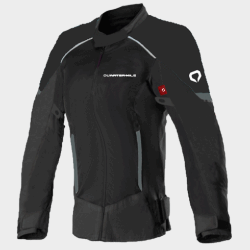 QuarterMile Chaqueta Moto mujer verano Tracer negra
