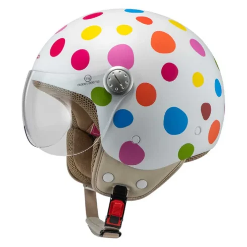 NZI casco moto jet Pasarela Agatha Ruiz de la Prada Lunar